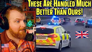 American Reacts to Over 100mph Police Chases in Britain..