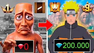 ¡TRANSFORMÉ una CUENTA BOT en una CUENTA CHETADA en FREE FIRE! 😱💎💸