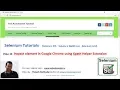Selenium 10 - Inspect Element In Google Chrome Using Xpath Helper Extension