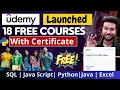 Udemy Free Online Courses With Free Certificate Learn Python Java Programming Excel Free