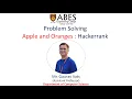 Apple and Orange Hackerrank Problem Solving ABES Engineering College Ghaziabad