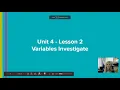 U4L2 Variables Investigate