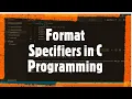 C Programming tutorial for beginners Part 5 Format Specifier Format specifier with example