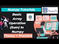 21 Basic array operations sum in Numpy