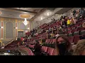 Hamilton 1st Row Mezzanine left seat 27 view Richard Rodgers Theatre