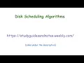 Disk Scheduling The Shortest-Seek-Time-First SSTF Disk Scheduling Algorithm