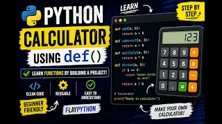 How to Use def in Python Build a Basic Calculator