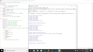 Python Stacks Queues