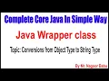 Java Wrapper class Conversions from Object Type to String Type By Nagoor Babu Sir