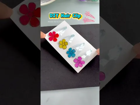 DIY Hair Clips 😍✨#shorts #art #diy #craft #youtubeshorts