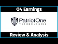 Patriot One Technologies Q4 Earnings Report Review Analysis