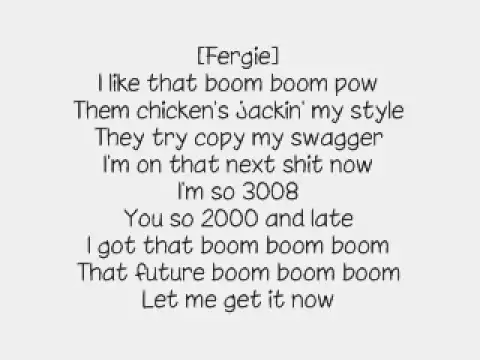 Download MP3 Boom Boom Pow by Black Eyed Peas (Lyrics + High Quality + Download Link)