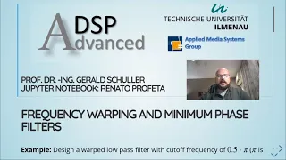 Advanced Digital Signal Processing using Python - 10 Frequency Warping and Minimum Phase Filters