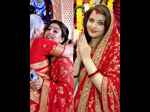Aishwarya, Jaya Bachchan, Shweta Bachchan, Kajol bollywood celebs at Grand Durga Puja pandal!