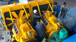 Massive Diesel Engine Back to Life! Complete Generator Restoration By Pakistani Mechanics