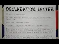 How To Write A Declaration Letter Step by Step Guide Writing Practices