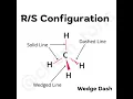R/S configuration in wedge-Dash#chemistry #jee2025exam #jee2025preparation #jeemains #dj #remix