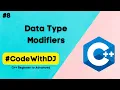 Data Type Modifiers C Beginner to Advanced INIT Tech Labs