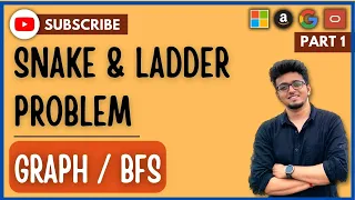 PQ - Snake Ladder Problem Detailed Explanation Graphs BFS Java