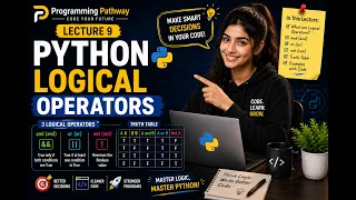 Python Course 2026 Lecture 9 Logical Operators