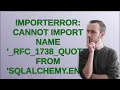 ImportError cannot import name - rfc