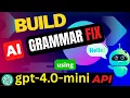 AI Grammar Corrector Python GUI code