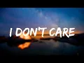 Lagu Ed Sheeran \u0026 Justin Bieber - I Don't Care ( slowed + reverd ) Lyrics