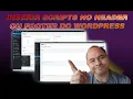 Inserir Scripts no Header ou Footer no WordPress Como fazer