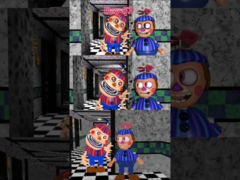 [FNAF] BEHIND THE SCENS OF NIGHTMARE BB HUNTS DOWN JJ #fnaf #edit #videogamecharacter #memes
