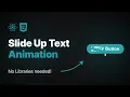 Slide Up Text on Hover React CSS Animation Tutorial without libraries