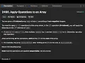 Leetcode 2460 Apply Operations to an Array