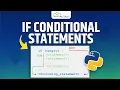 Conditional Statements - Explain IF Statements in python Python Tutorials in Hindi