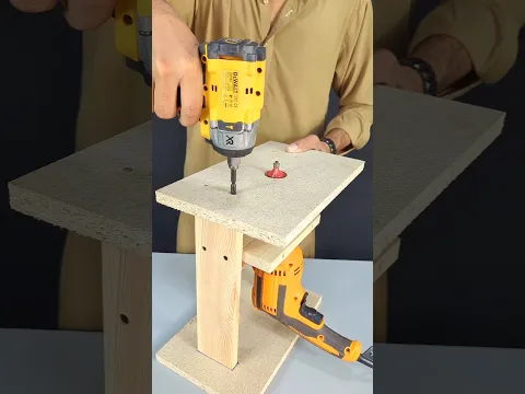 DIY Wood Router from a Drill Machine: Step-by-Step Guide" #shorts #reels