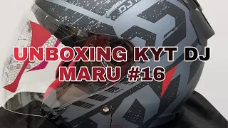helm kyt dj maru motif 16 matt aluminium grey doff