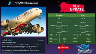 FBW A388 NEW UPDATE UAE804 JED DXB Full Flight Beta SU3 MSFS 2020