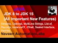 Java JDk 8 to JDK 15 - All Important Features A Must Watch For Interview
