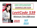 Minimum Time Difference Leetcode 539 Java Developer Coder