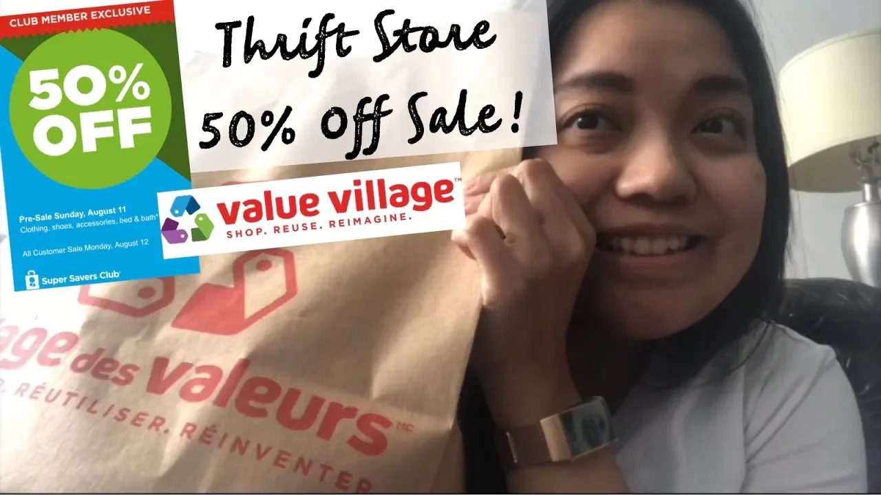 THRIFT STORE 50% OFF SALE | THRIFT FINDS AT VALUE VILLAGE | SAVERS