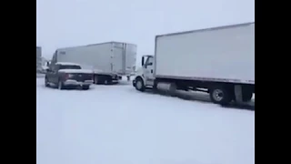 Drivers stranded on snow-covered 15 Freeway through Cajon Pass I ABC7