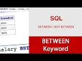 Understanding Between and Not Between Keywords as an Alternative to Or and And in SQL