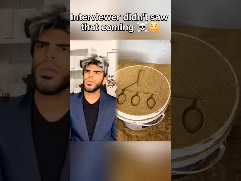 Interviewer didn't sawthat coming ☠️😳 #funny #foryou #comedy #shorts