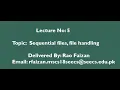 Visual Basic Tutorial Sequential files file handling with examples lecture 5