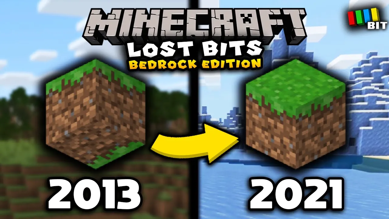 Minecraft Bedrock/Pocket Edition LOST BITS | Removed & Unused Content [TetraBitGaming]