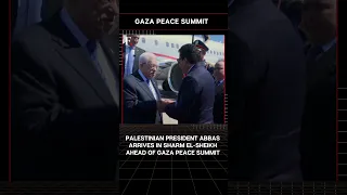 FirstpostNews عباس رئیس جمهور فلسطین وارد شرم الشیخ شد اجلاس صلح غزه N18G 