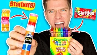 DIY Edible School Supplies!!! *FUNNY PRANKS* Back To School! Learn How To Prank using Candy \u0026 Food
