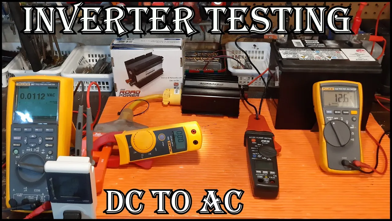 How To Test  DC to AC  Power Inverter Efficiency  -  Basic Voltage Drop Results