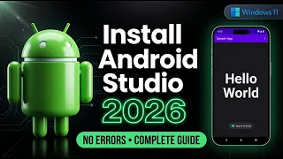 Android Studio Complete Setup 2026 Install Create First Android App Beginners