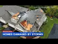 Tinley Park Credit Union 1 Amphitheatre damaged in Tuesday storms