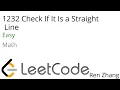 Leetcode 1232 Check If It Is a Straight Line