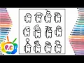Among us Coloring Pages Among us characters Elektronomia - Energy NCS Release